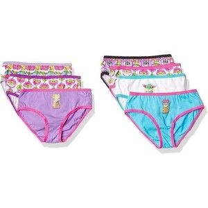 NWT, Girls' Star Wars The Mandalorian Baby Yoda 7pk Cotton Briefs Underwear - 6